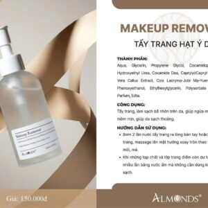 NƯỚC TÂỶ TRANG HẠT Ý DĨ ALMONDS 150ml