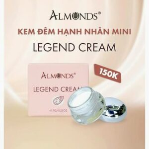 Kem Đêm Hạnh Nhân Legend Cream Almonds – Dưỡng Đêm Phục Hồi, Trẻ Hóa & Sáng Da Toàn Diện